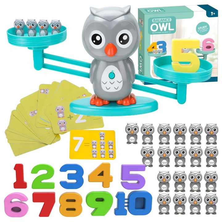 Gra Edukacyjna Waga Szalkowa Sowa Nauka Liczenia