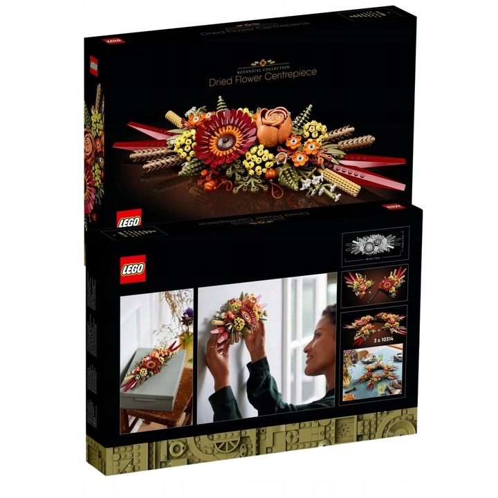LEGO ICONS 10314 Stroik z suszonych kwiatów BUKIET Kwiaty Na Prezent