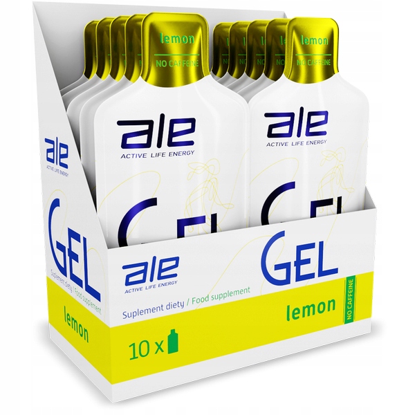 10x Żel energetyczny ALE Lemon 55,5g cytryna x10