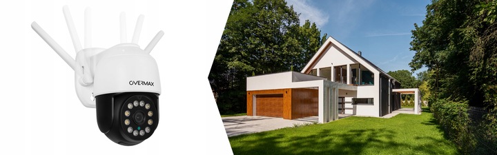 KAMERA ZEWNĘTRZNA OBROTOWA 25s LAN 12 DIOD LED IP66 WIFI Full HD 4x ZOOM