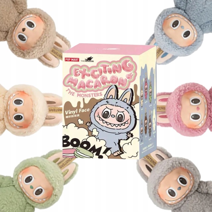 LABUBU EXCITING MACARON THE MONSTERS BRELOK PLUSZOWA MASKOTKA KOLEKCJONERSK