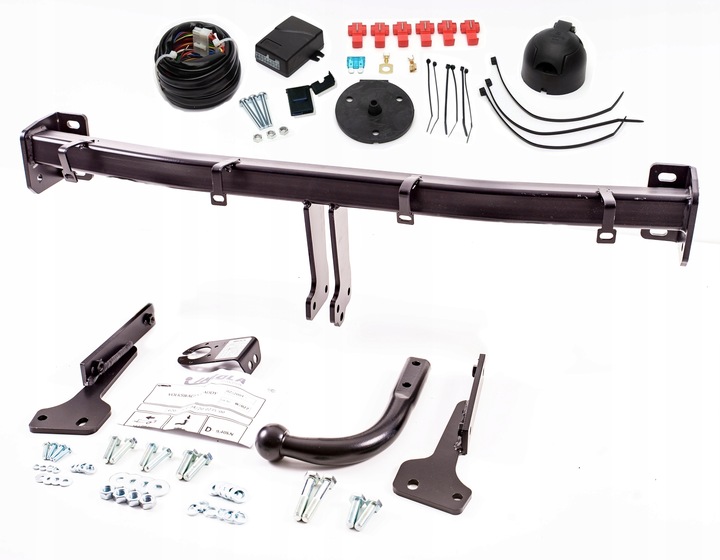 KOMPLETNY HAK HOLOWNICZY+MODUŁ 7 pin+WIĄZKA VW CADDY E20