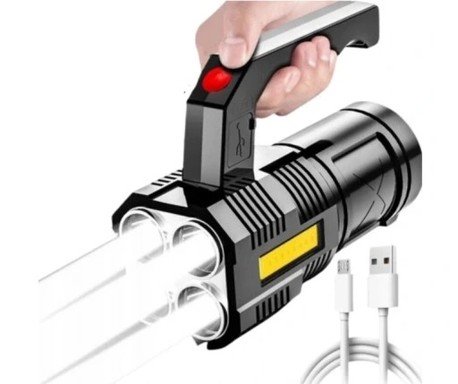 SKŁADANY PRZENOŚNY GRILL TURYSTYCZNY + LATARKA