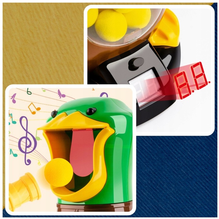 GŁODNA KACZKA STRZELANIE DO CELU PISTOLET ZABAWKOWY 2X GRA ZRĘCZNOŚCIOWA