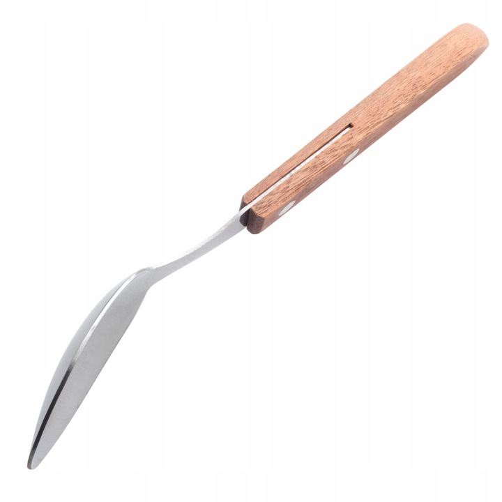 6x łyżka stołowa z drewnianą rączką SZTUĆCE do grilla na piknik