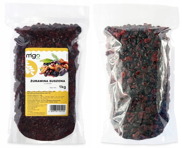 ŻURAWINA SUSZONA BEZ KONSERWANTÓW 1Kg