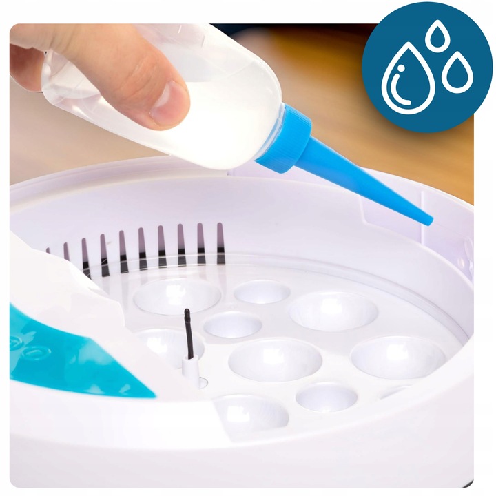 Inkubator wylęgarka automatyczna klujnik jaja kurze jajka na 9 jaj 20W