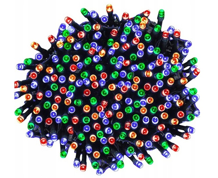 MOCNE LAMPKI CHOINKOWE 500 LED MULTI ZEWNĘTRZNE WEWNĘTRZNE PROGRAMATOR