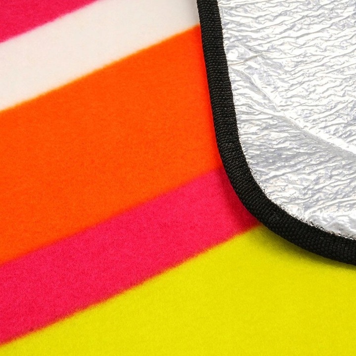 Koc Na Plażę Piknik Do Ogrodu Polarowy 200x180 cm