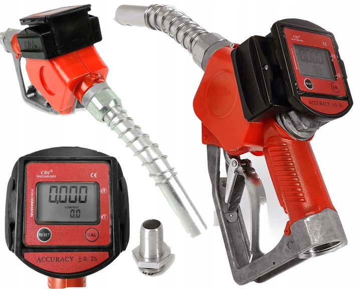 PISTOLET DO PALIWA CPN Z LICZNIKIEM LCD ODBIJAJĄCY