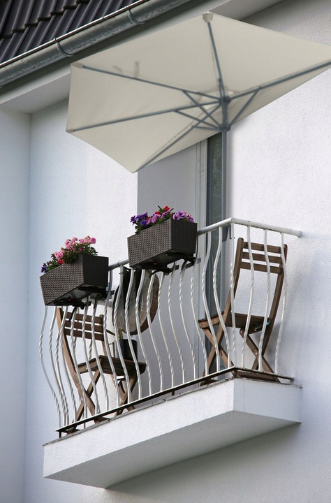 PARASOL BALKONOWY PÓŁOKRĄGŁY NA BALKON PÓŁPARASOL 250cm SZARY