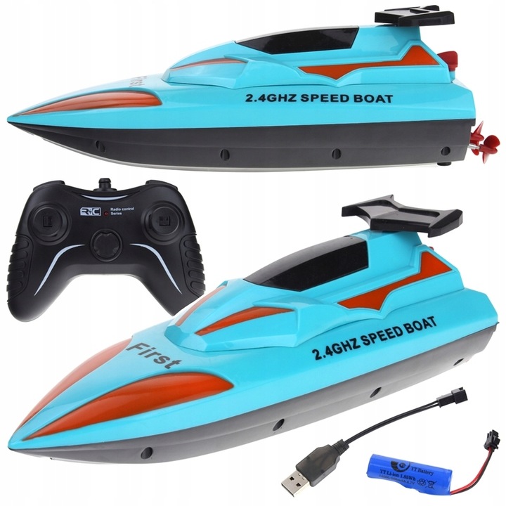 Łódź Łódka Motorówka Zdalnie Sterowana Wyścigówka RC Pilot