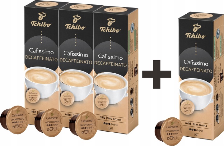 TCHIBO CAFISSIMO Caffe Crema Decaffeinato 40 sztuk
