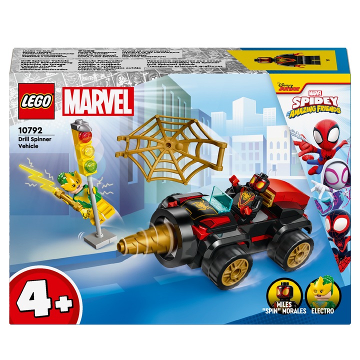 LEGO SPIDEY 10792 SAMOCHÓD SPIDERMANA POJAZD WIERTŁOWY AUTO I ELECTRO 4+