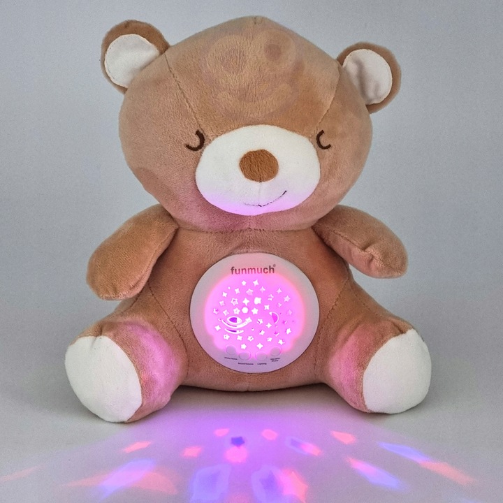 MIŚ MASKOTKA PRZYTULANKA PROJEKTOR GWIAZD KOŁYSANKI PLUSZAK WOOPIE