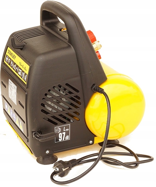 STANLEY KOMPRESOR BEZOLEJOWY SPRĘŻARKA 6L 8 bar