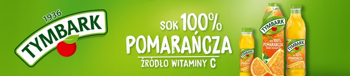 Sok 100% Tymbark Pomarańcza źródło witamin 6x 1l