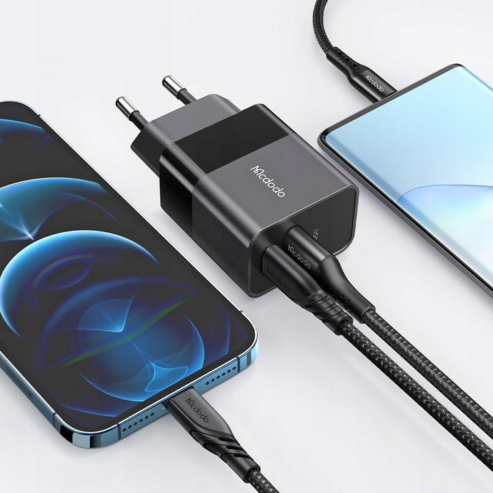 MCDODO SZYBKA ŁADOWARKA USB + USB-C 20W DO IPHONE