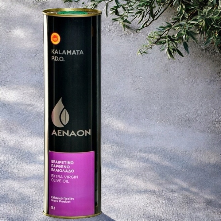 OLIWA Z OLIWEK EXTRA VIRGIN KALAMATA P.D.O. 1l PUSZKA AENAON GRECKA