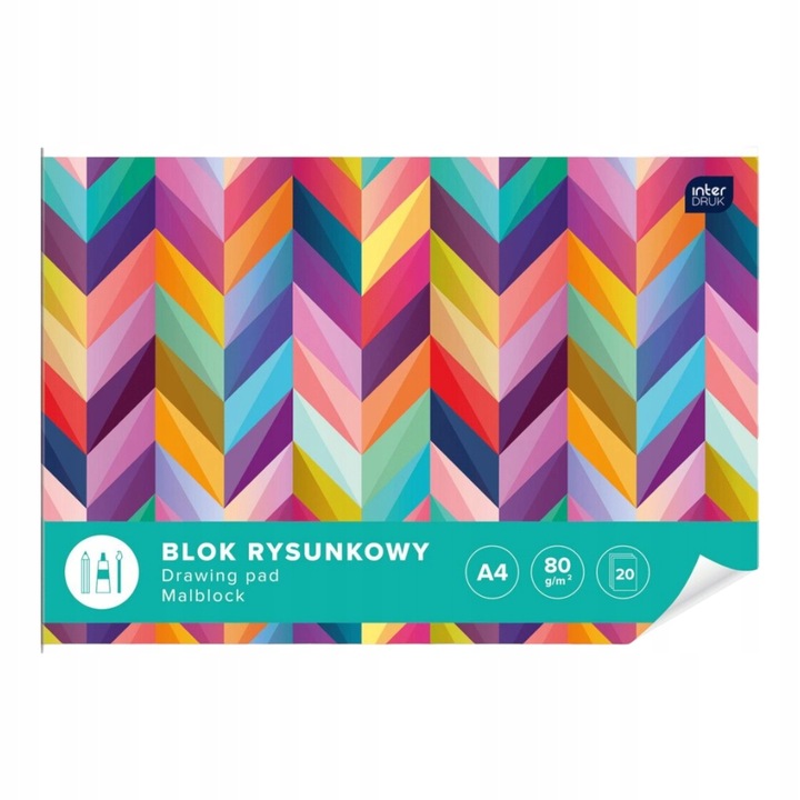 Zestaw 4x bloki szkolne A4 techniczny rysunkowy