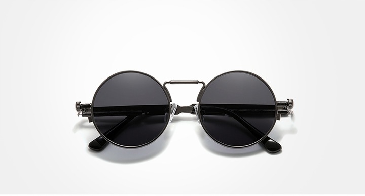 OKULARY Przeciwsłoneczne Leonki RETRO Steampunk UV