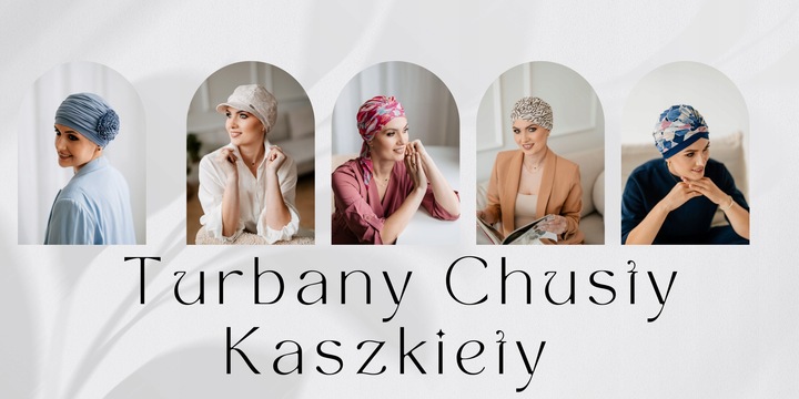 CHUSTA BASIA SZYFON Turbany LIDIA 1/55