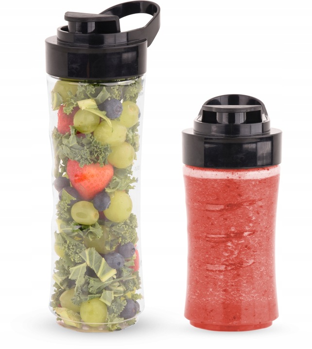 BLENDER KIELICHOWY DO KOKTAJLI SMOOTHIE + BUTELKI
