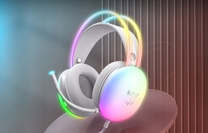 ONIKUMA X25 PRZEWODOWE SŁUCHAWKI GAMINGOWE NAUSZNE RGB Z MIKROFONEM