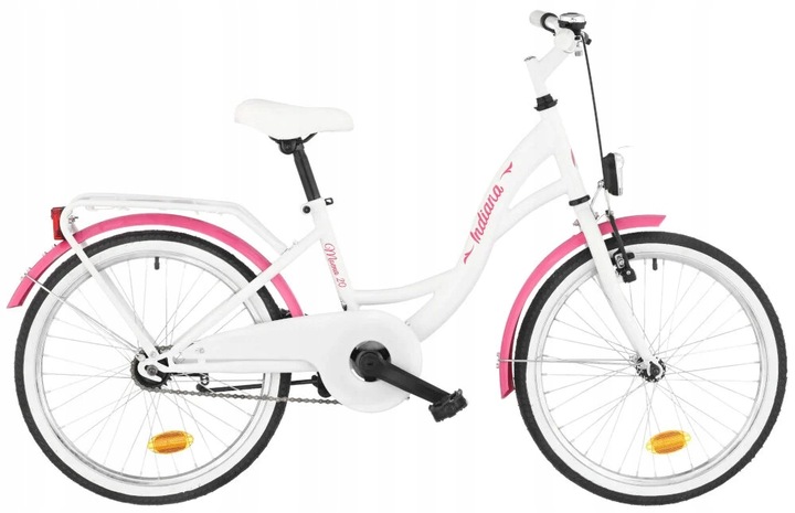 Rower dziecięcy INDIANA Moena 20 cali dla dziewczynki Biały