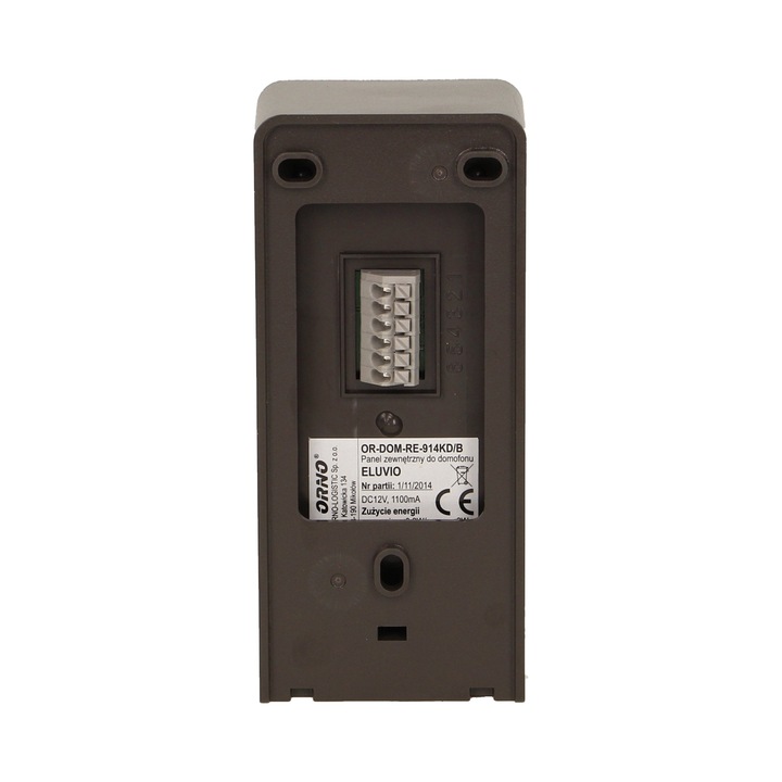 Domofon bezsłuchawkowy biały brama furtka