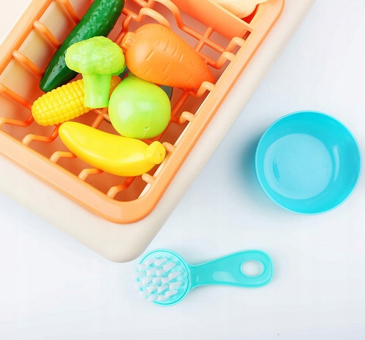 ZLEW NA WODĘ ZLEWOZMYWAK KUCHNIA DLA DZIECI AKCESORIA 2W1