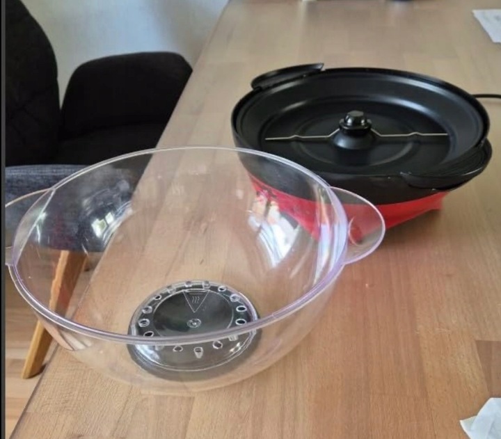 MASZYNA DO ROBIENIA POPCORNU DOMOWA AUTOMATYCZNA URZĄDZENIE MASZYNKA SZYBKA