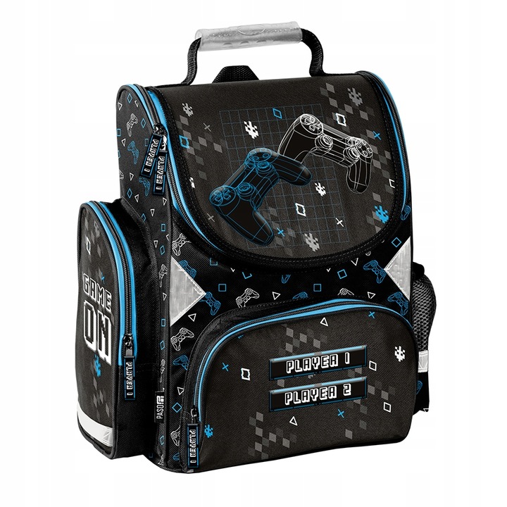 TORNISTER szkolny PASO GAME PLECAK - klasa 1-3 -ZESTAW 3 el.