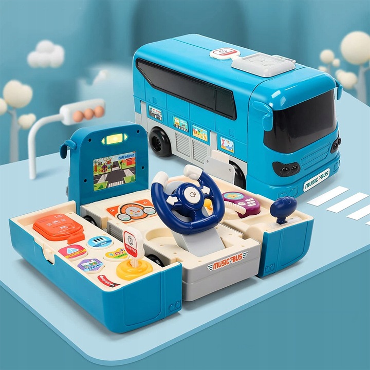 INTERAKTYWNY SAMOCHÓD WBIJAK EDUKACYJNY POJAZD DLA DZIECI Z DŹWIĘKIEM 6M+