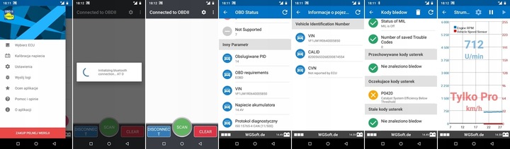ELM327 BT PIC18F25K80 Bluetooth mini OBD2 TORQUE działa też z LeafSpy