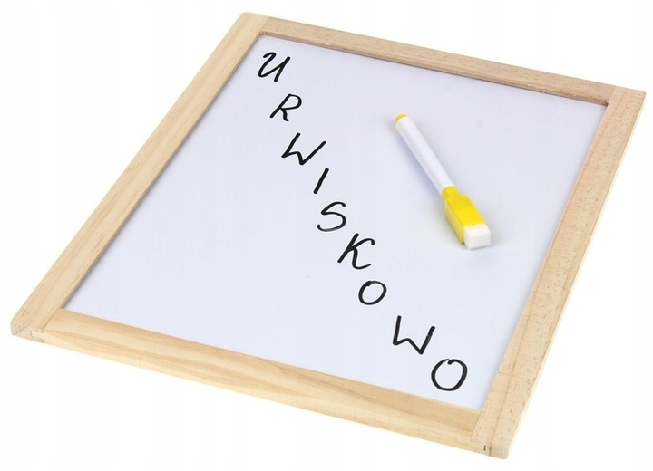 Tablica Drewniana Dwustronna Magnetyczna Kredowa Liczydło + Akcesoria