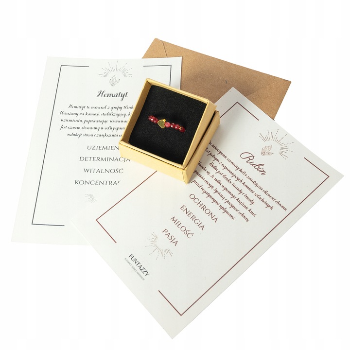 PIERŚCIONEK RUBIN - rozmiary - kamień naturalny - PREZENT Pasja