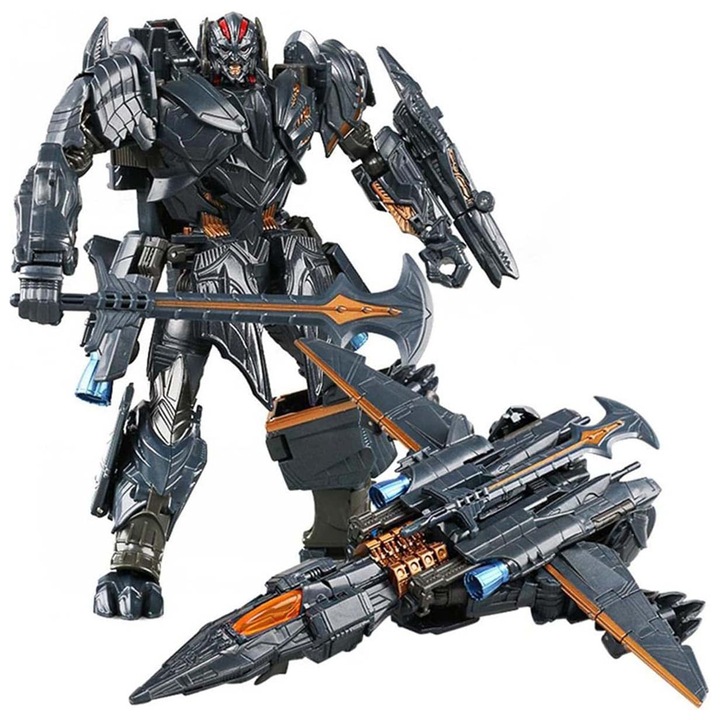 ZABAWKA ODRZUTOWIEC-ROBOT 2w1 19cm Dowódca ciemność