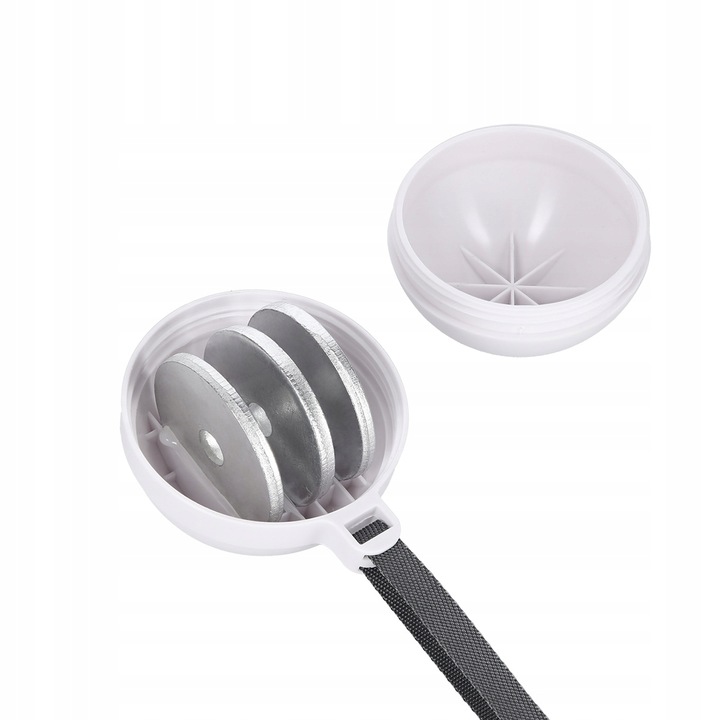 Hulahop Składane z Licznikiem LCD i Obciążeniem Biały Marki HMS