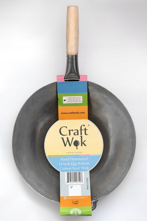 Craft Wok Płaski 35 cm Stal Węglowa 731W316