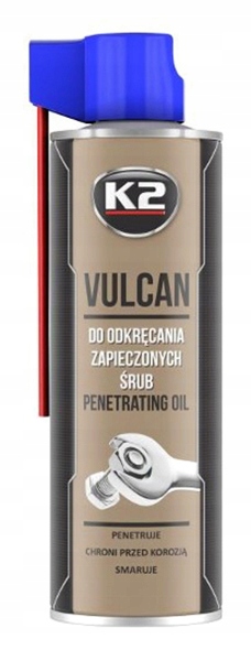 500ML ŚRODEK DO ODKRĘCANIA ŚRUB MOCNY odrdzewiacz K2 VULCAN VULKAN