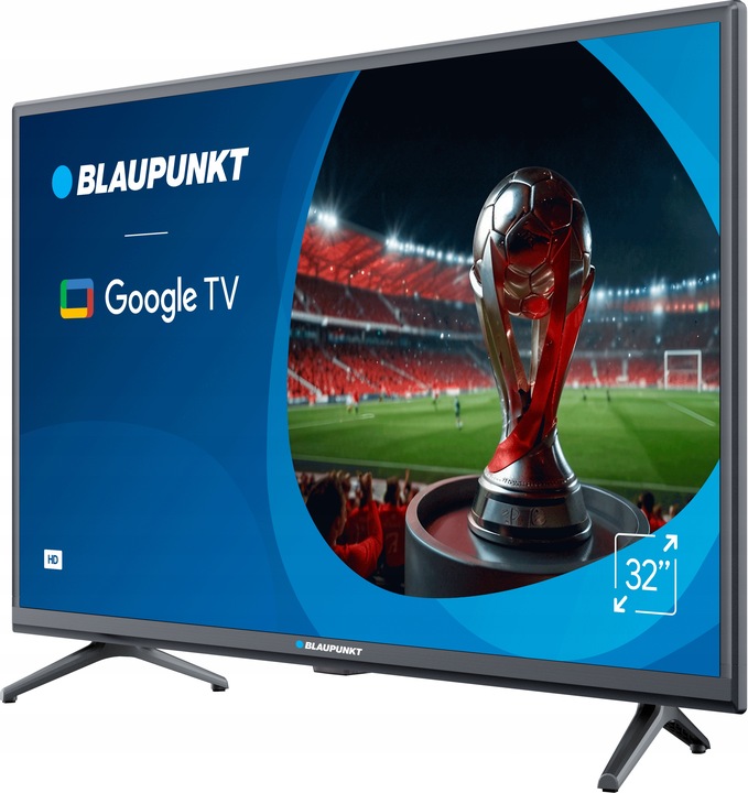 TELEWIZOR BLAUPUNKT 32 CALE LED HD GOOGLE TV DOLBY DIGITAL DVB T T2 HEVC