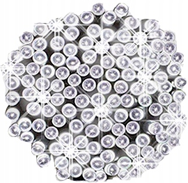 Lampki SOPLE Zewnętrzne GRUBE 100 LED 4,25m ZIMNE BIAŁE + FLASH + Gniazdo