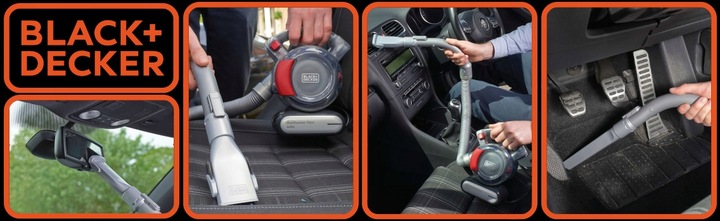 Black&Decker Odkurzacz ręczny PD1200AV 12V Flexi Cyclonic