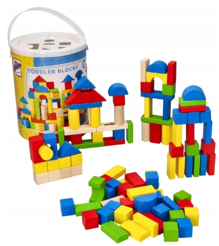 Klocki drewniane Kruzzel 100 el.