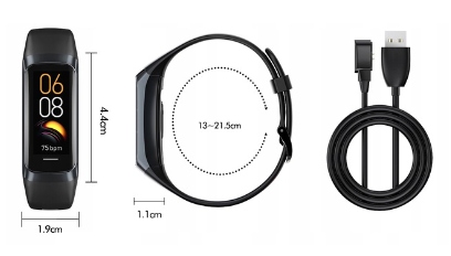 SMARTWATCH SMARTBAND AMOLED CIŚNIENIE POŁĄCZENIA ROZMOWY SZKŁO MENU POLSKIE