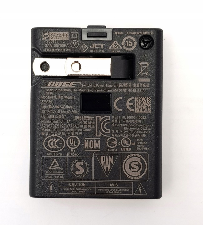 Ładowarka BOSE 329679 5V 1A micro USB do słuchawek