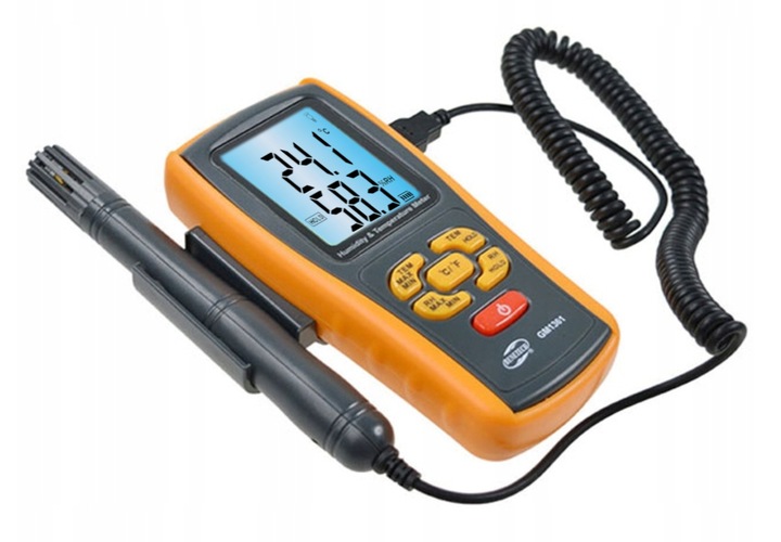 HIGROMETR MIERNIK WILGOTNOŚĆ TEMPERATURA POWIETRZA TERMOHIGROMETR BENETECH