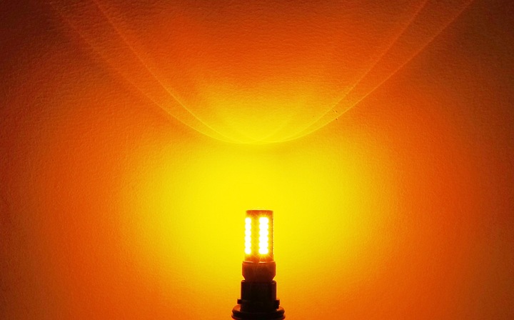 LED 7440 pomarańczowa 12-24V W21W canbus 1000lm