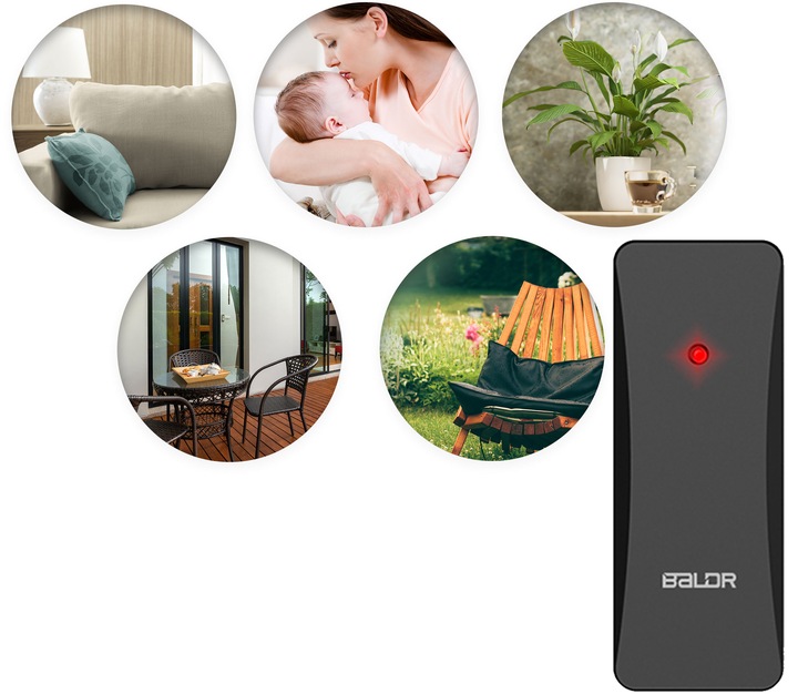 BEZPRZEWODOWA STACJA POGODY POGODOWA HIGROMETR